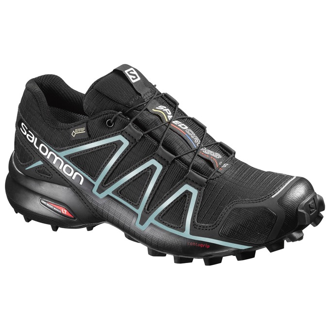 Salomon Singapore Womens Trail Running Shoes - SPEEDCROSS 4 GTX® W Black | 50412-OXZI